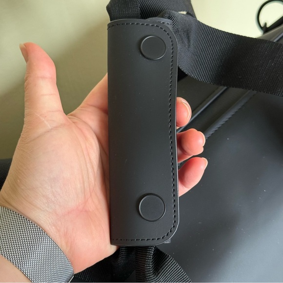 Rains Black Small Weekender Duffel Bag - Picture 5 of 16